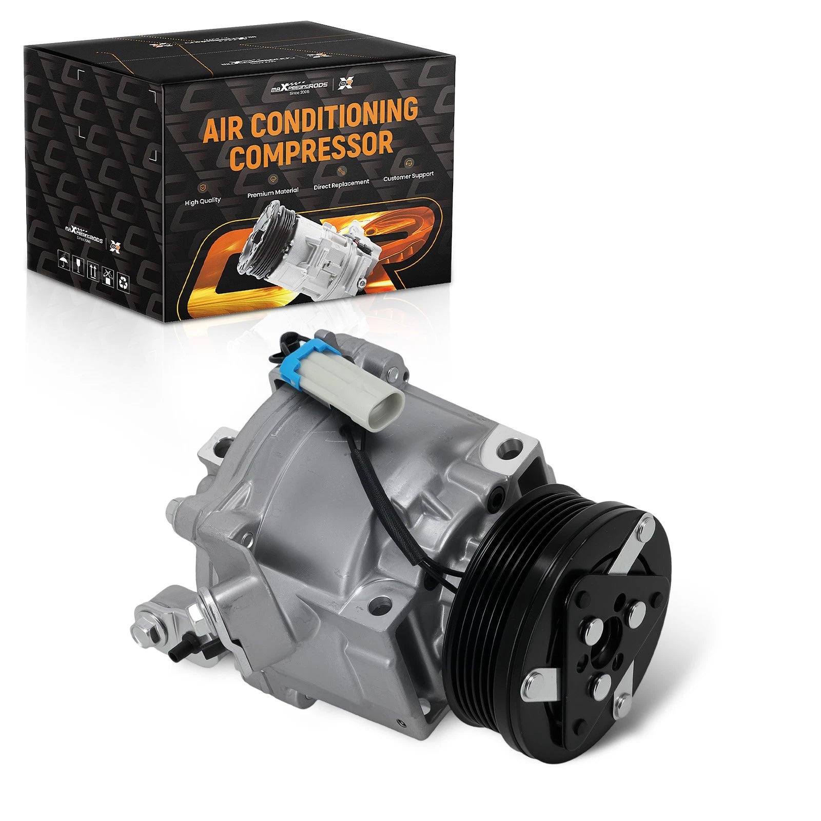 6PK AC Compressor with Clutch for Chevrolet Sonic L4 1.6L 1.8L (2013–2018) 1522300