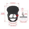 Black Headlight Fairing Cover Mask for Harley Softail Breakout (2018–2023)