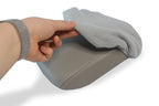 Fleece Console Lid Armrest Cover for Volvo S40 (2004–2007) Gray
