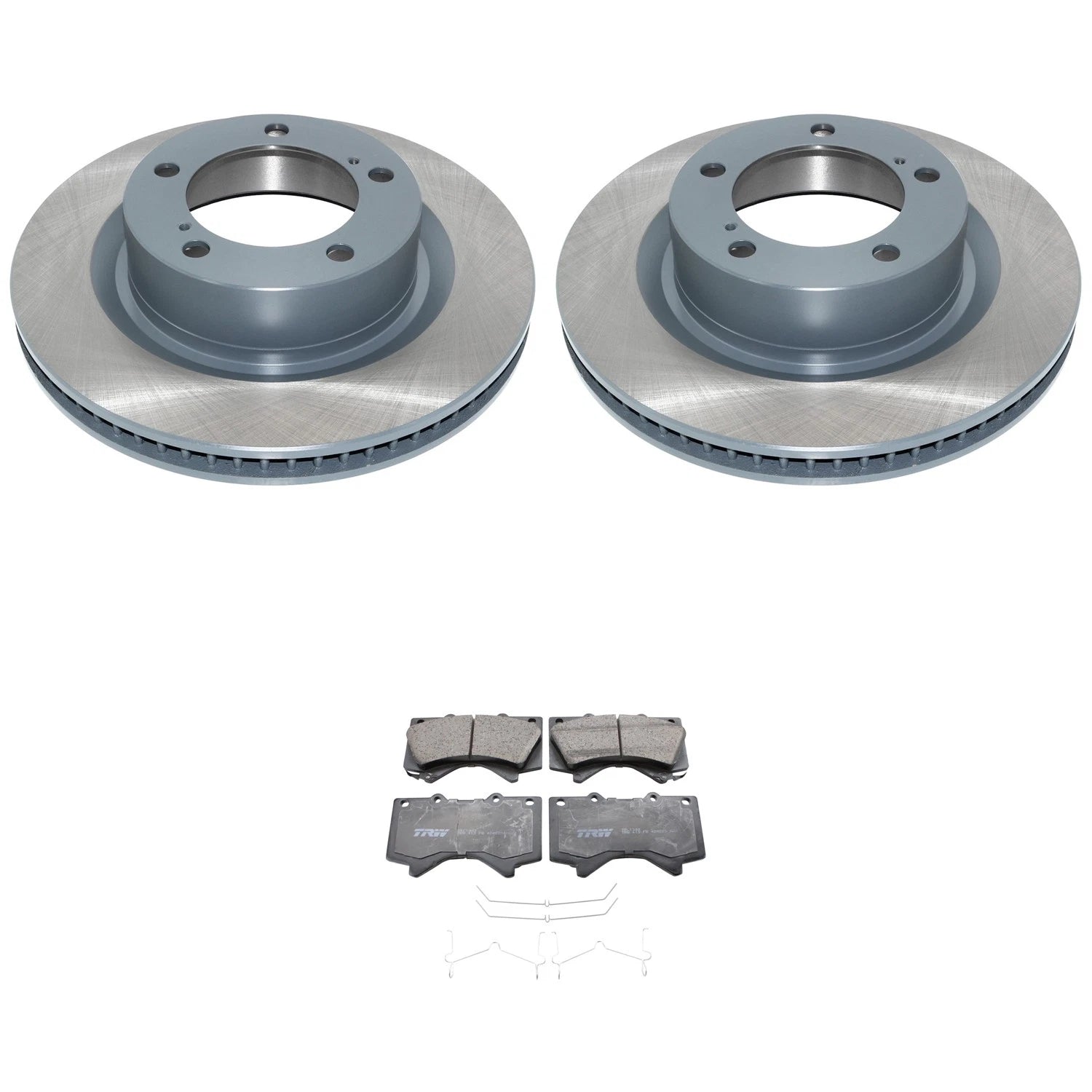 DuraGo Front Rotors & TRW Pro Ceramic Brake Pads Kit for LX570 Sequoia Tundra (2007–2021)