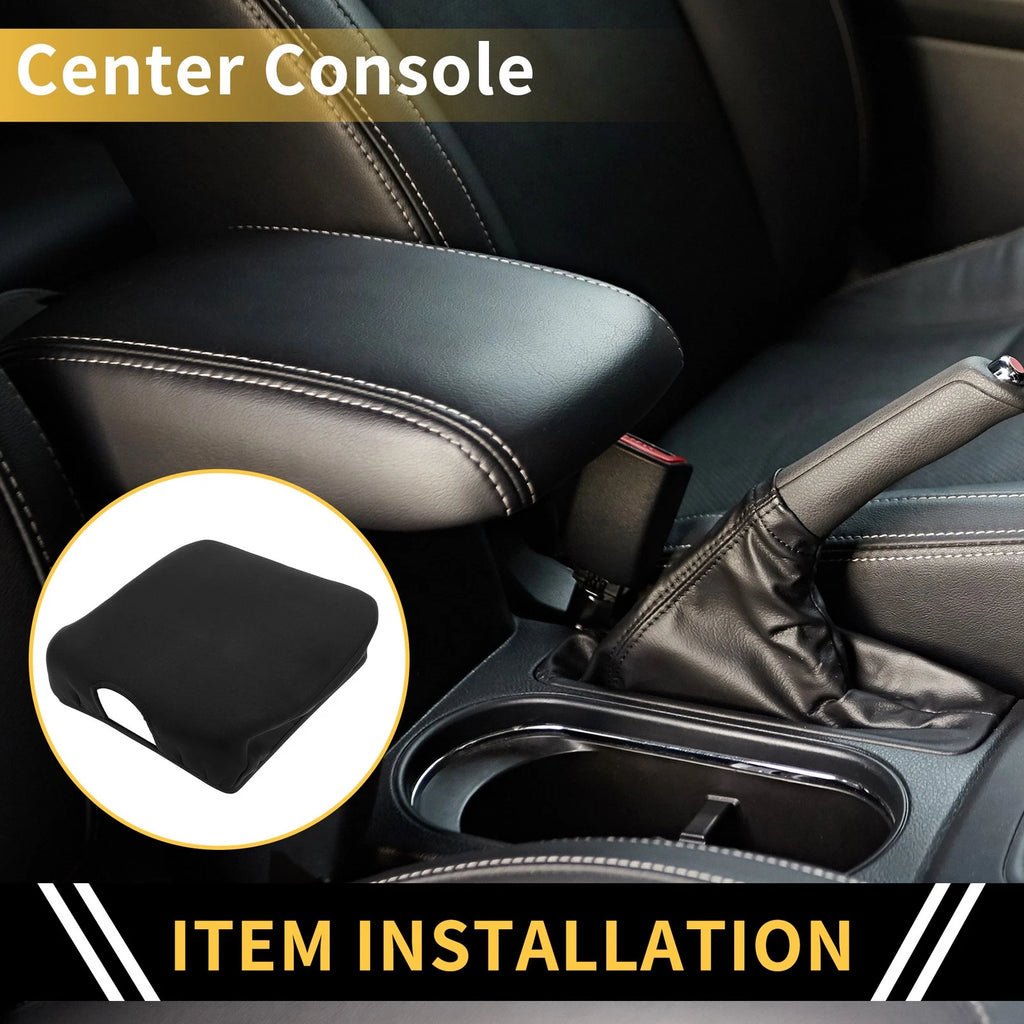 Center Console Lid Armrest Cover for Dodge Ram (Microfiber Leather)