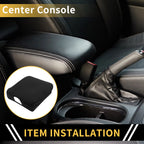 Center Console Lid Armrest Cover for Dodge Ram (Microfiber Leather)