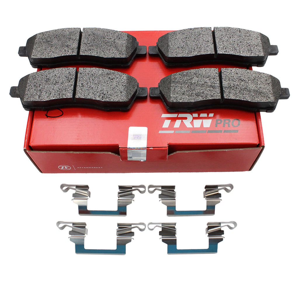Set of 4 TRW Pro Rear Metallic Brake Pads for Ford Excursion F-250 F-350 (1999–2005)