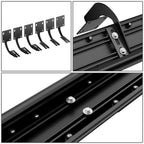 Set of 2 Running Boards for Ford F250-F550 Super Duty (1999–2016) 6" Black