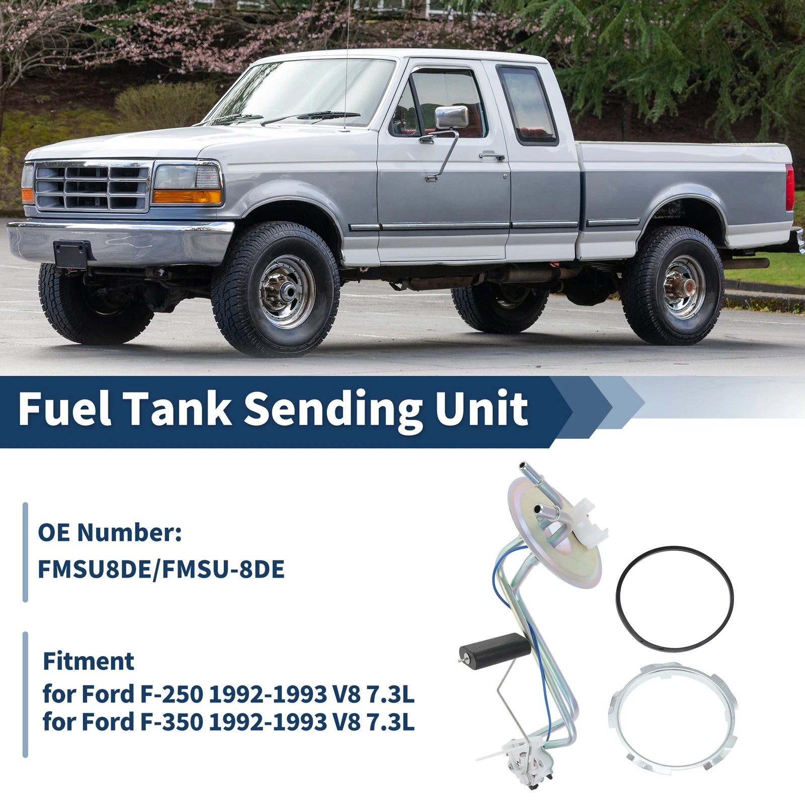Fuel Pump Tank Sending Unit for Ford F-250 F-350 (1992–1993) No.FMSU-8DE