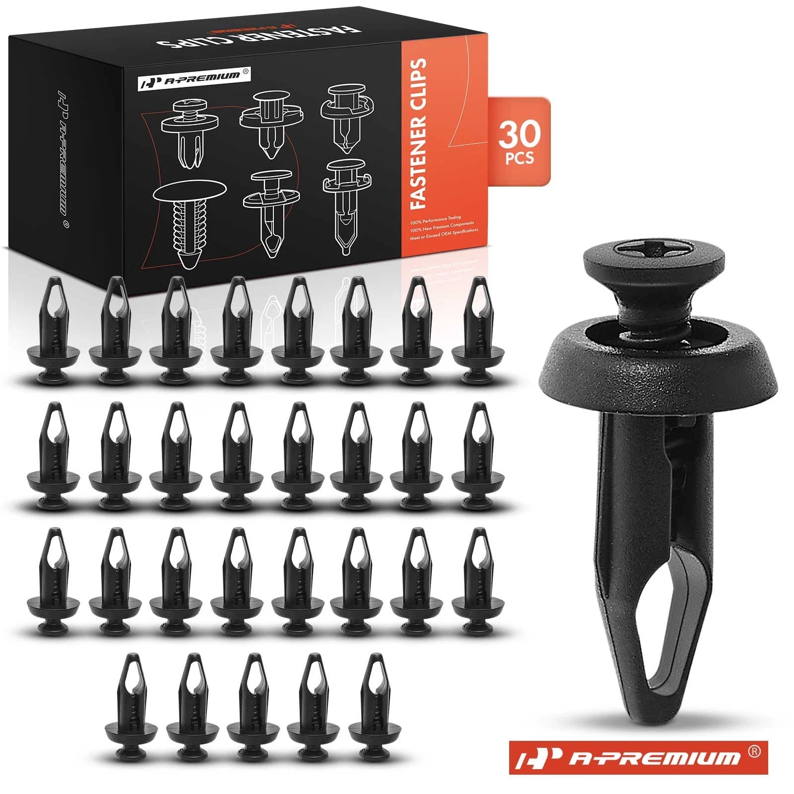 Fender and Rocker Panel Retainer Clips Screw for GM (30mm–6mm) (19—21)
