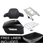 Matt Black Trunk Rack Pad for Harley Touring Electra Road Glide (2014–2023)