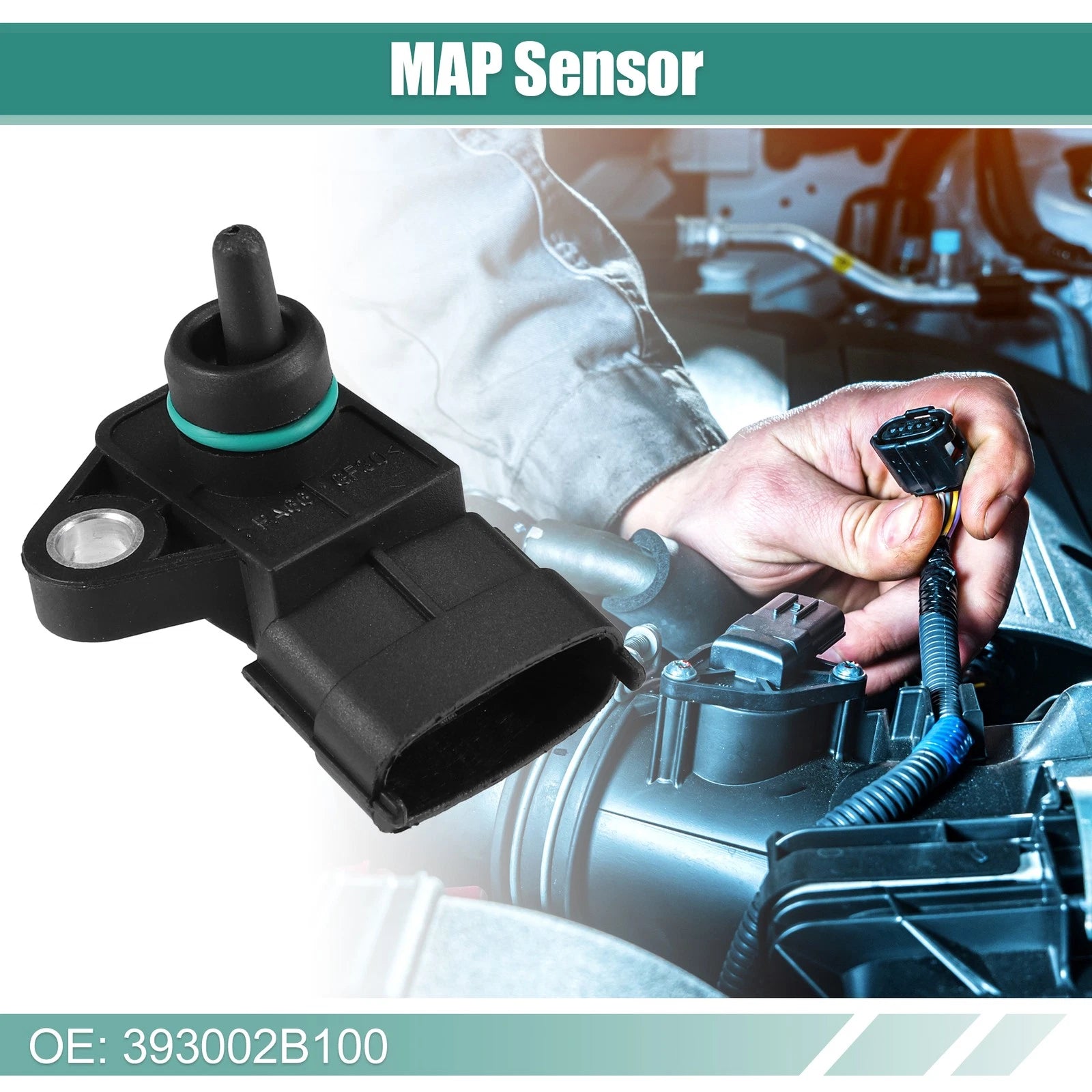 Manifold Absolute Pressure Sensor No.393002B100 for Hyundai Elantra (2011–2019)