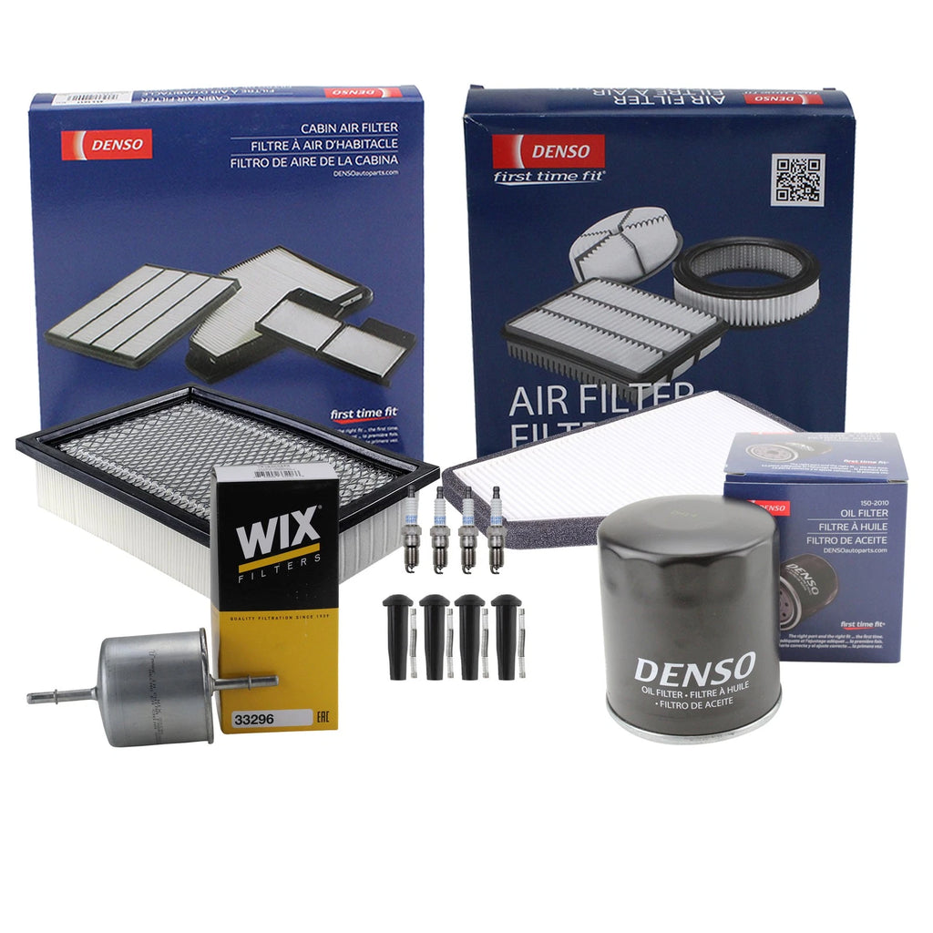 Set of 4 Denso Spark Plugs & Boots for Escape Mariner Tribute (2001–2012)