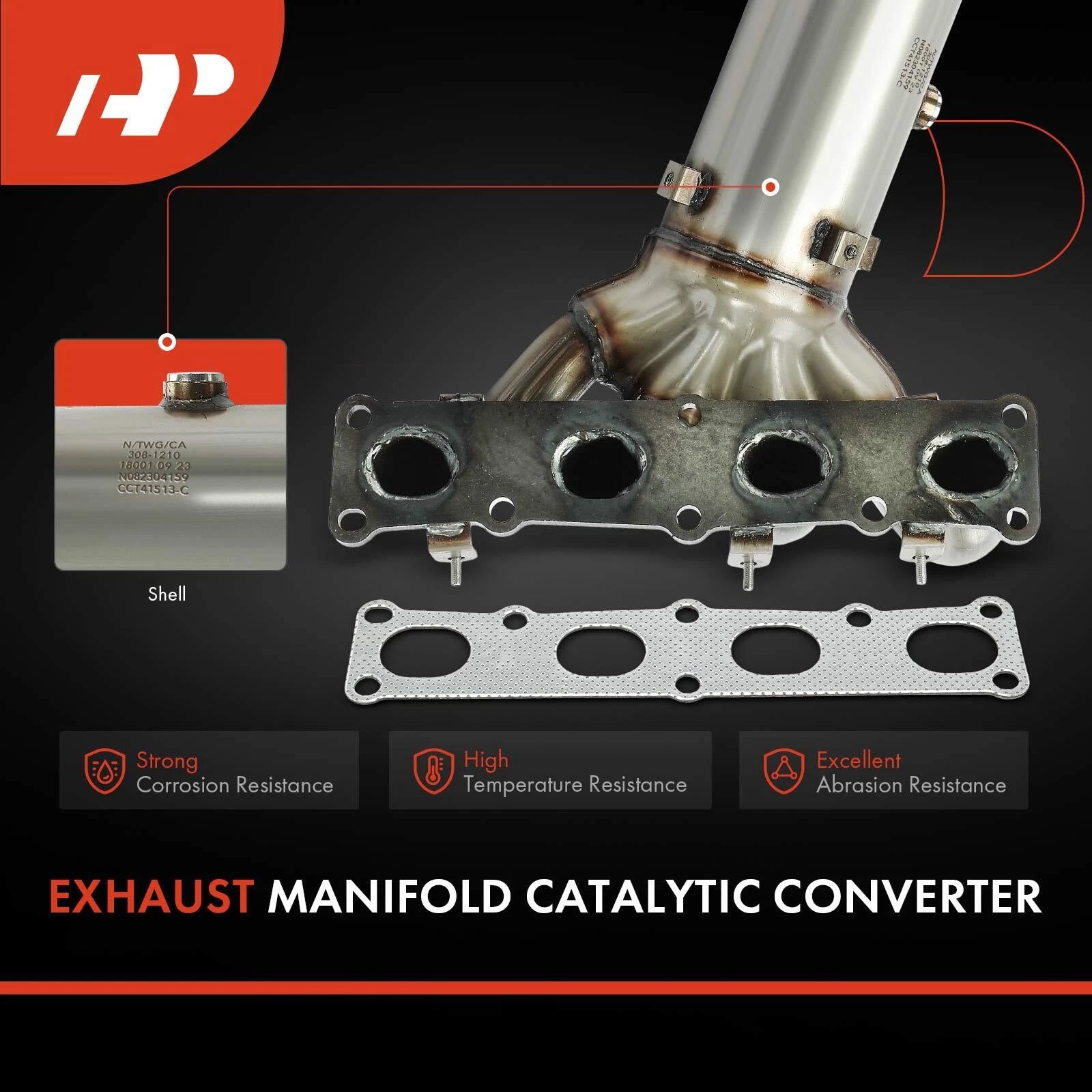 Front Catalytic Converter with Exhaust Manifold for Jeep Cherokee (1997–2001)
