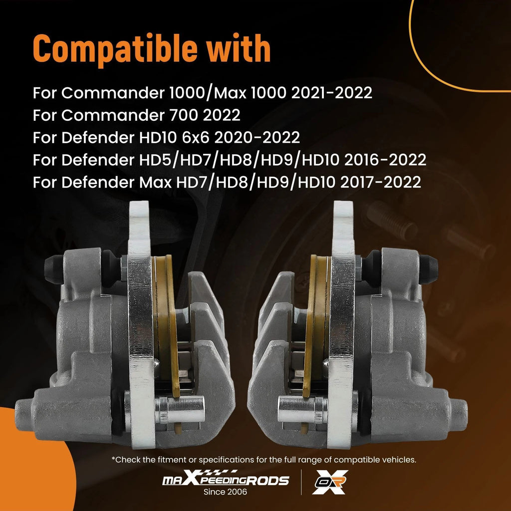 Set of 2 Front Brake Calipers w/ Bracket for Defender HD10 (2020-2022)