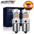 2X BAU15S 7507 PY21W Amber LED Turn Signal Light Bulb for CANBUS