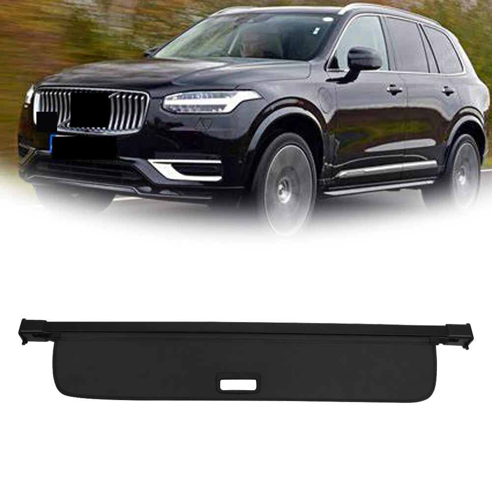 Cargo Cover for Volvo XC90 (2015–2022) - Rear Black Parcel Shelf