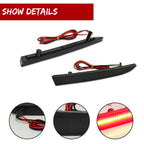 Smoked Lens LED Bumper Reflector Tail Lights for Chevy Camaro (2016–2023)