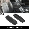 Pair Front Seat Armrest Covers for Chevy Tahoe (2000–2006) Microfiber Leather Black