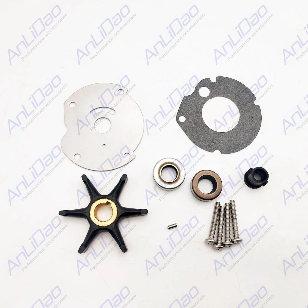 Water Pump Impeller Rebuild Kit for Evinrude Johnson 9.5HP 10HP (382296)