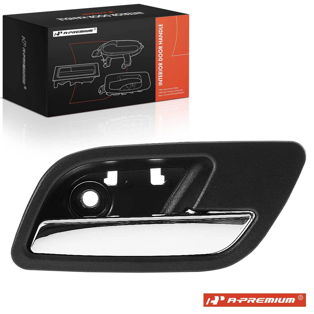 Rear Right Interior Door Handle for Chevy Silverado 1500 (2019–2023) Chrome Black