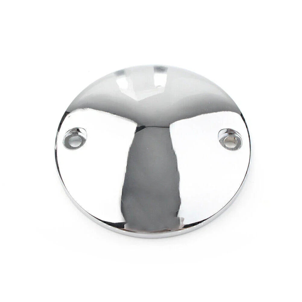 Chrome Ignition Timing Points Cover  Hole for Harley Big Twin (70-99)