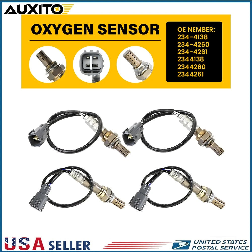 Set of 4 Oxygen O2 Sensors for Toyota Camry Sienna 4Runner