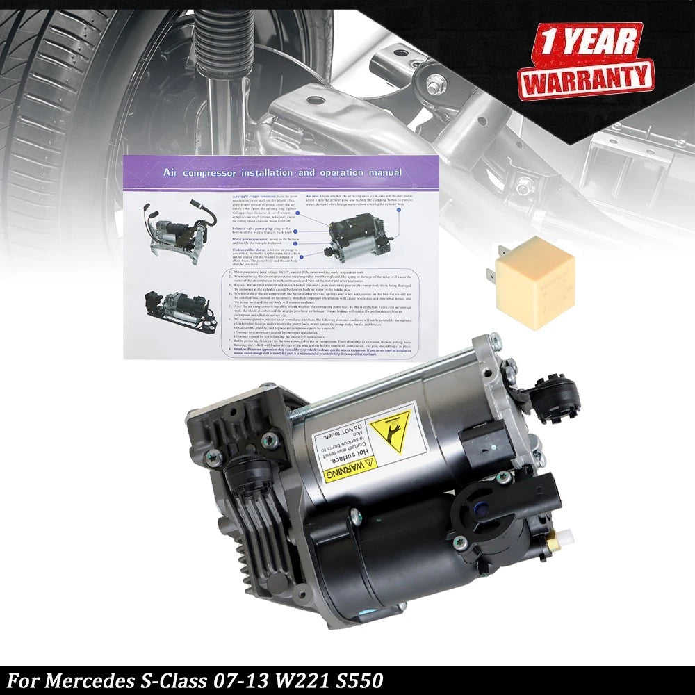 Air Suspension Compressor Pump for Mercedes S-Class (2007â2013)