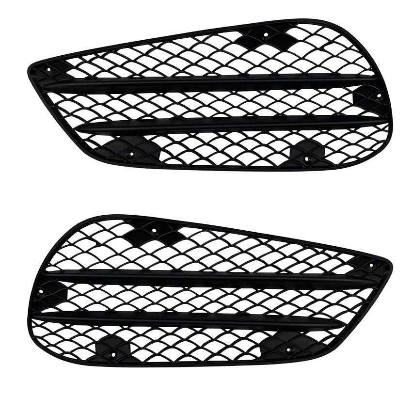 Pair Front Bumper Fog Lamp Grille for Mercedes-Benz E-Class W212 (2013–2015)