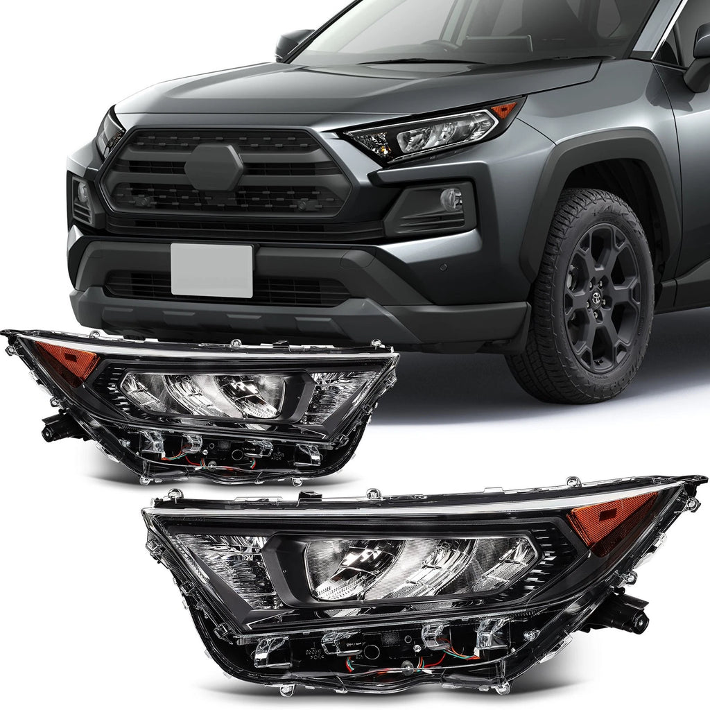 2X LED Headlights Assembly for Toyota RAV4 (2019–2021)