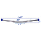 Chrome 2" Rise Handlebar Drag Bar w/ Riser for Harley Sportster Dyna (1996–2017)