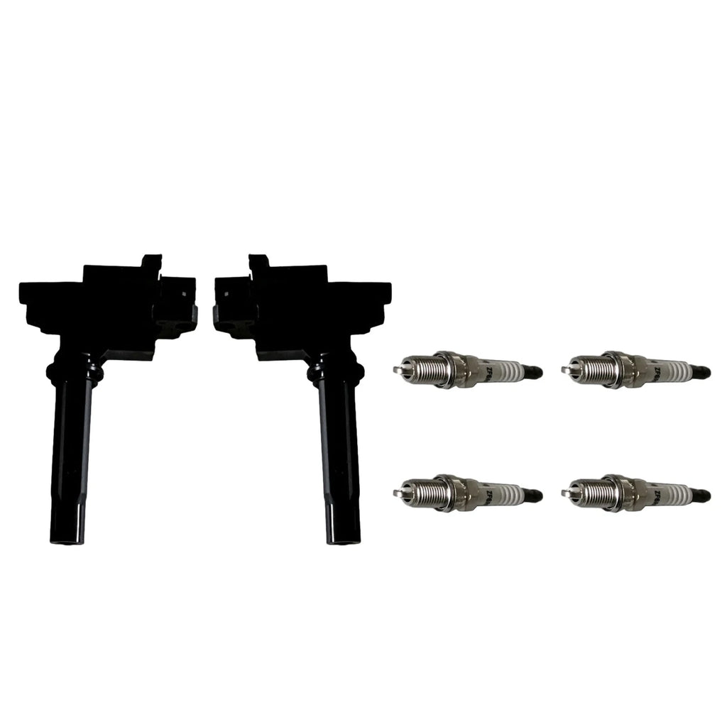 Ignition Coil & NGK V-Power Spark Plug Set for Mazda Protege (1999–2003)