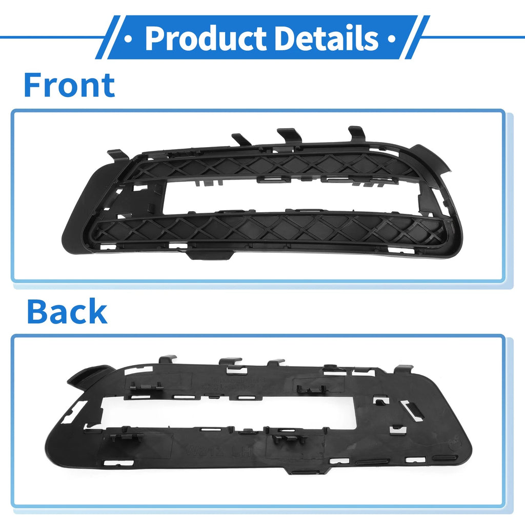 1 Pc Fog Light Grill for Mercedes-Benz E350 (2009–2016) No. 2128851523 Black