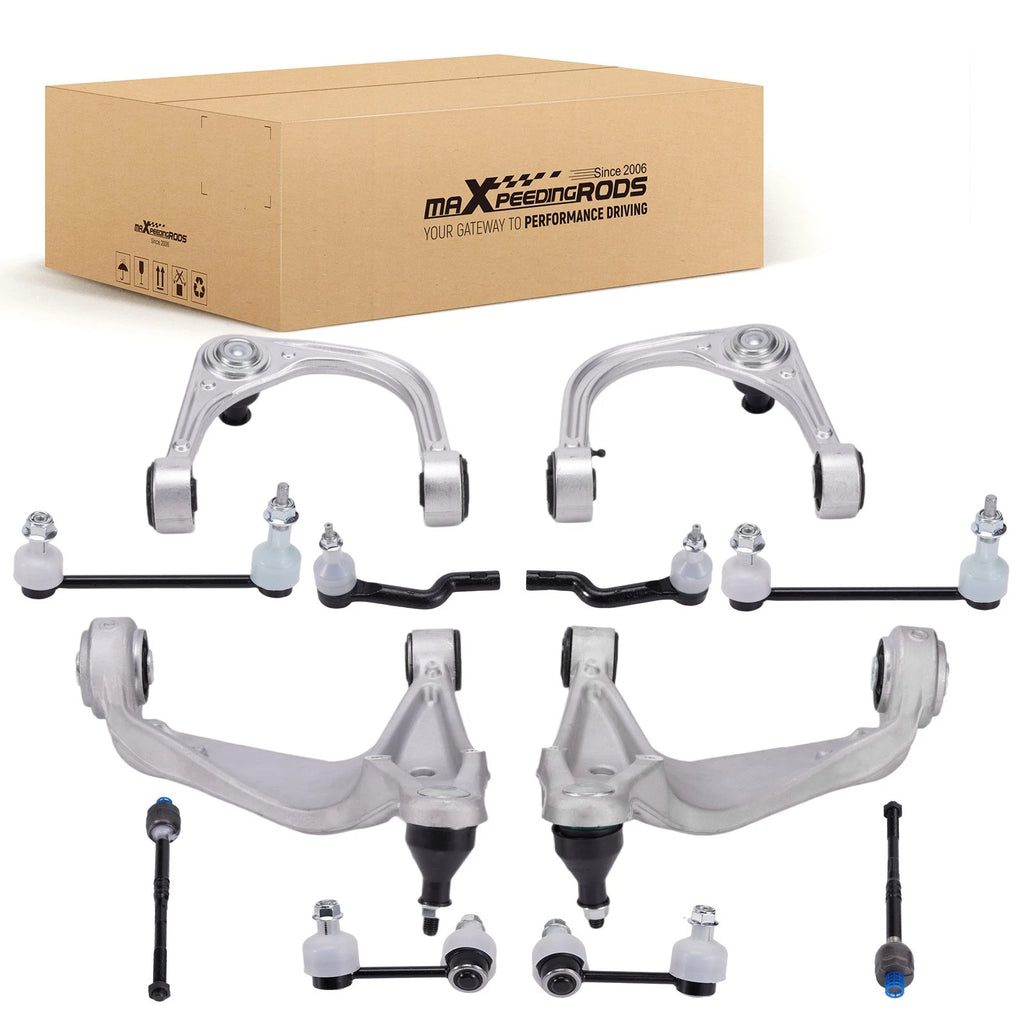 Set of 12 Front Upper Lower Control Arms with Ball Joints for Cadillac CTS (2008–2014)
