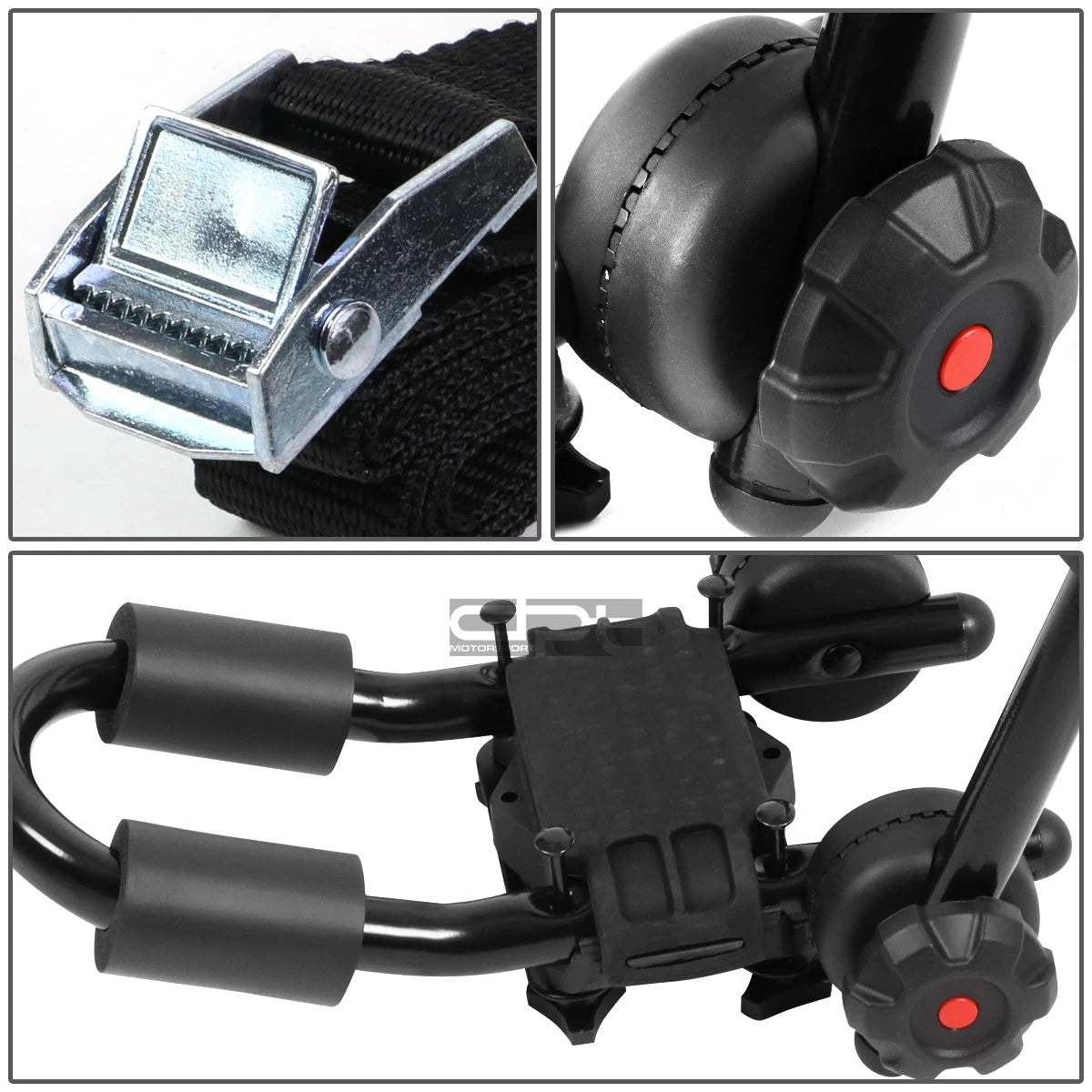 Adjustable Fold-Up Mild Steel J-Bar Roof Rack Carrier for Kayak/Boat/Canoe