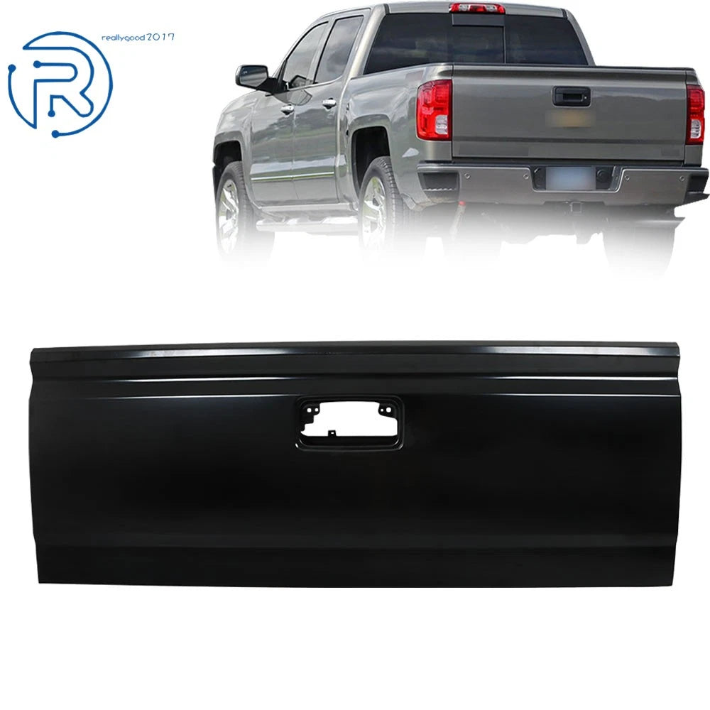Rear Steel Tailgate for Chevy Silverado GMC Sierra (2014-2019) Black