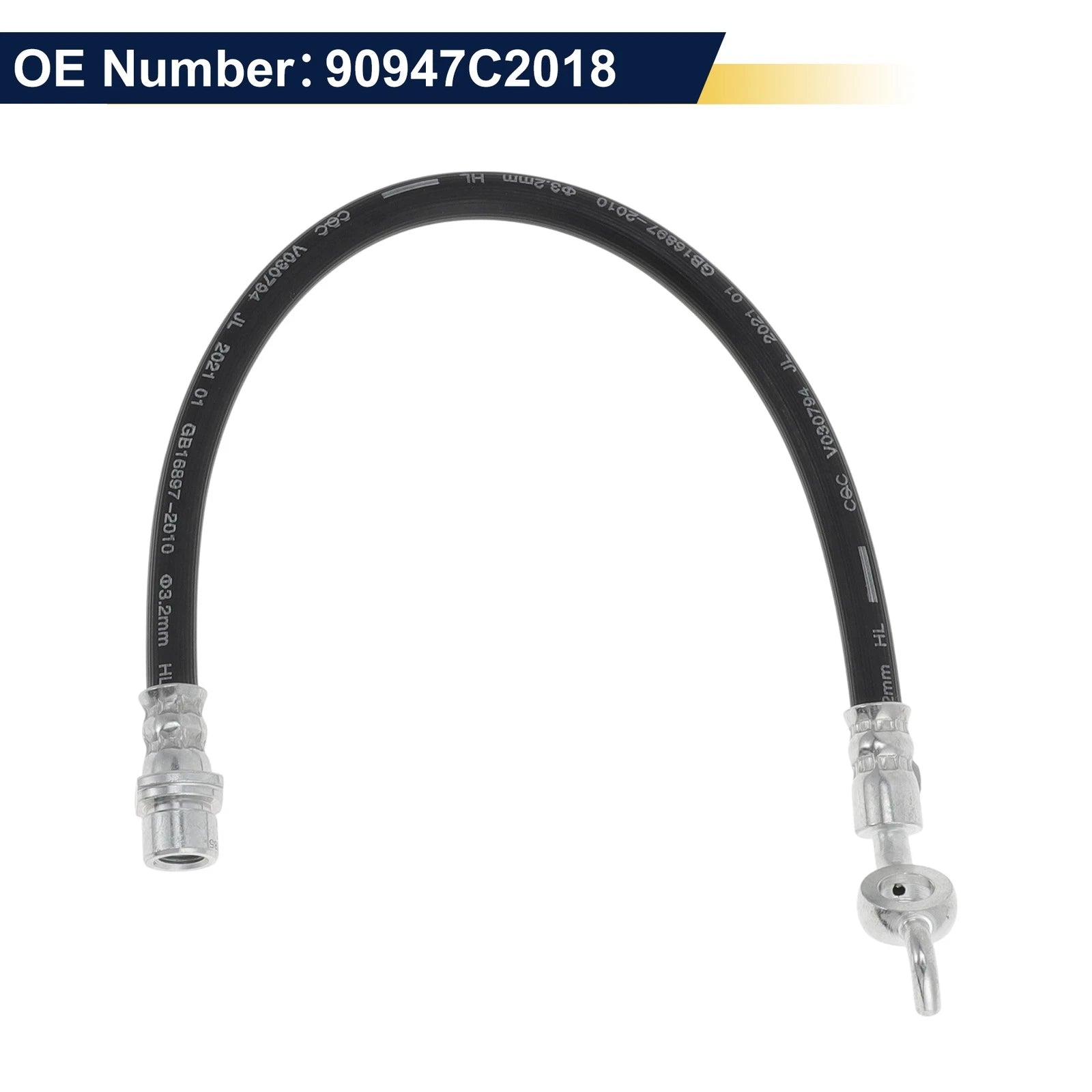 Brake Hose Set of 2 for Lexus IS250 (No. 90947C2018)