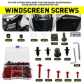 190x Red Fairing Bolts Kit for Honda CBR600RR CBR900RR CBR1000RR (2003–2023)