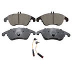 Set of 4 Akebono Euro Ceramic Front Disc Brake Pads for W204 W205 C218 W212 W213