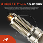 1x Ignition Coil & 4x Iridium Spark Plugs for Ford Fiesta (2011–2019)