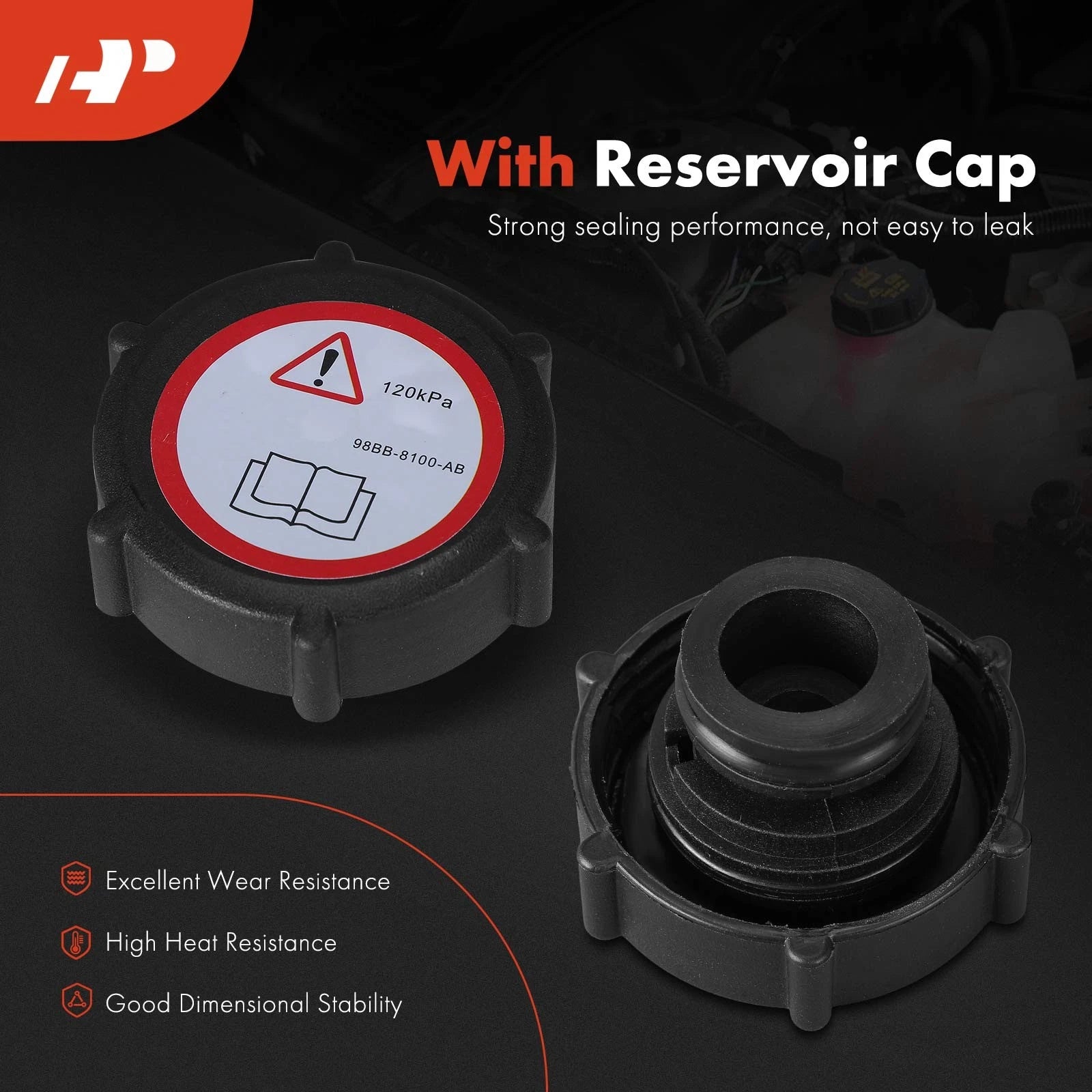 Coolant Reservoir with Cap for Ford Contour Mercury Cougar (1995–2000)