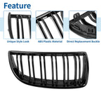 Gloss Black Front Kidney Grille for BMW E90 (2005–2008)