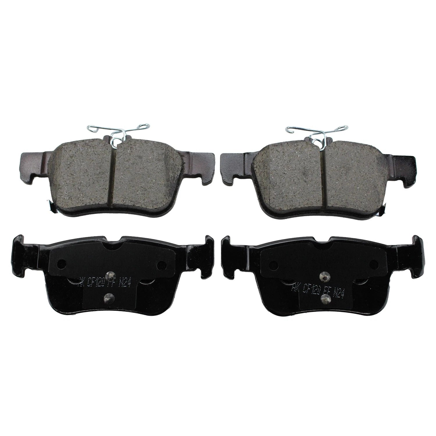 DuraGo Rear Rotors & Akebono ProACT Ceramic Brake Pads Kit for Continental