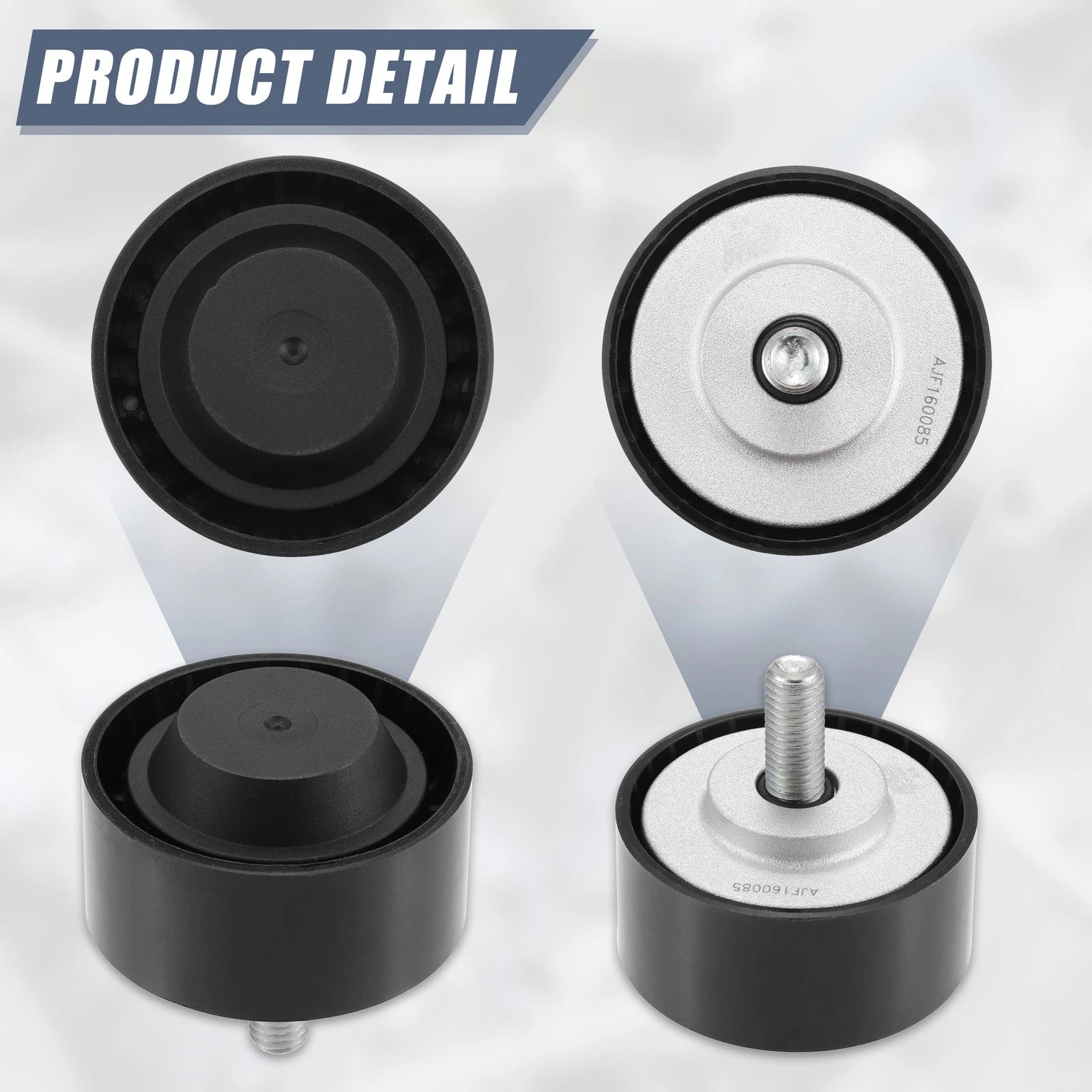 Drive Belt Idler Pulley for Volkswagen CC (2009–2016) 022145276