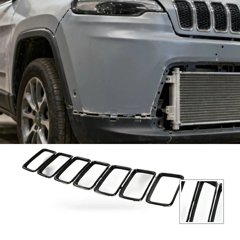 Chrome Front Grille Trim Cover for Jeep Cherokee (2014–2016)