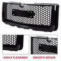 Front Upper & Lower Hood Grille for GMC Sierra 1500 (2007–2013) Gloss Black