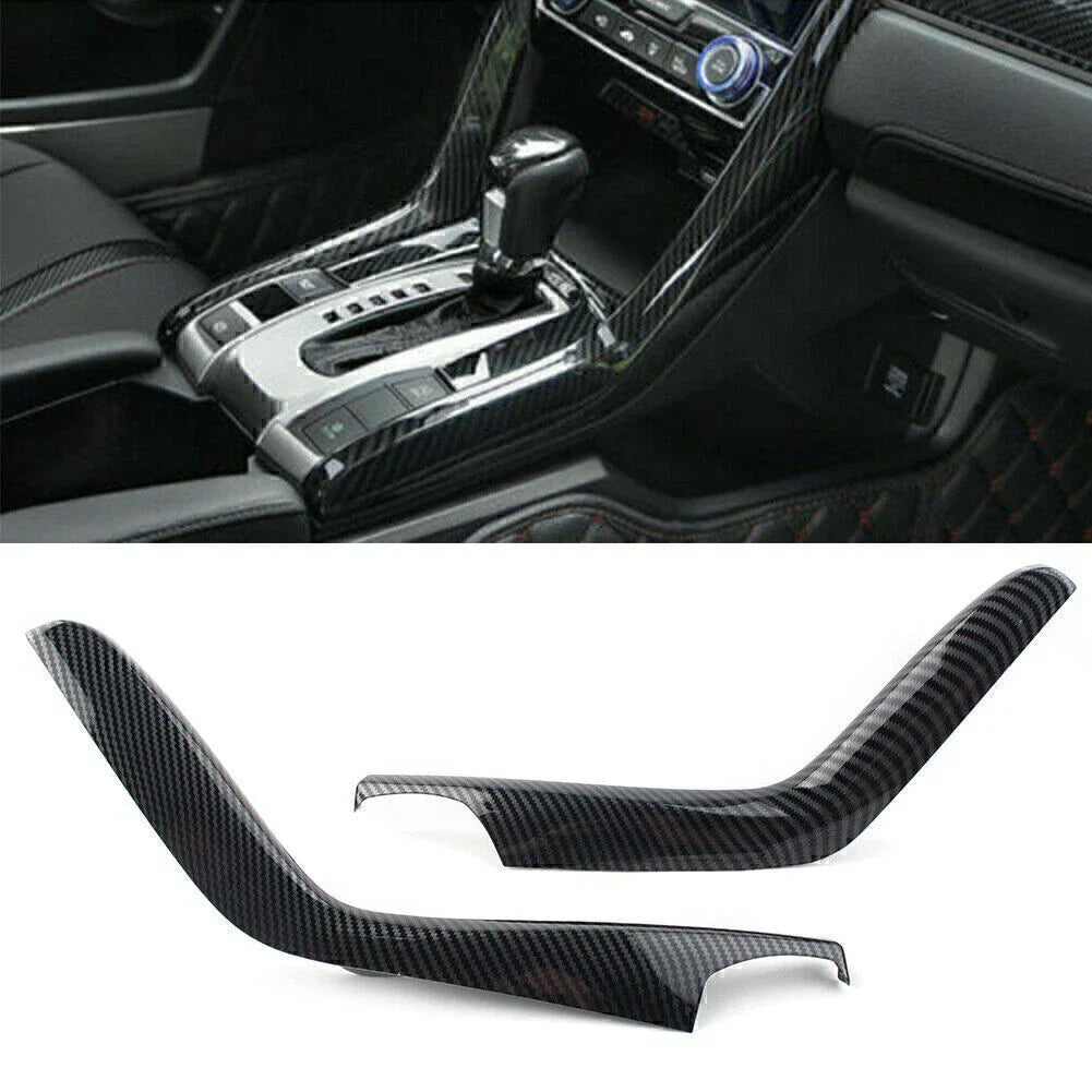 Carbon Fiber Gear Shift Panel Cover for Honda Civic (2016-2018)