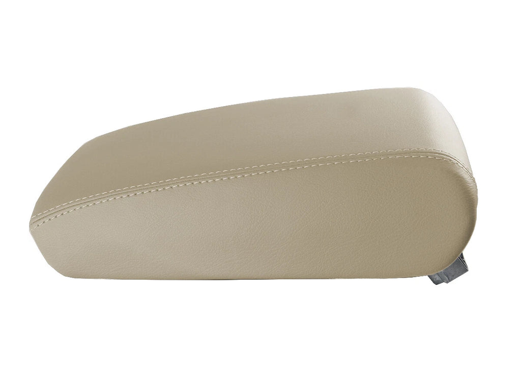 Leather Console Lid Pull Over Armrest Cover for Audi A6 (2012–2018) Beige