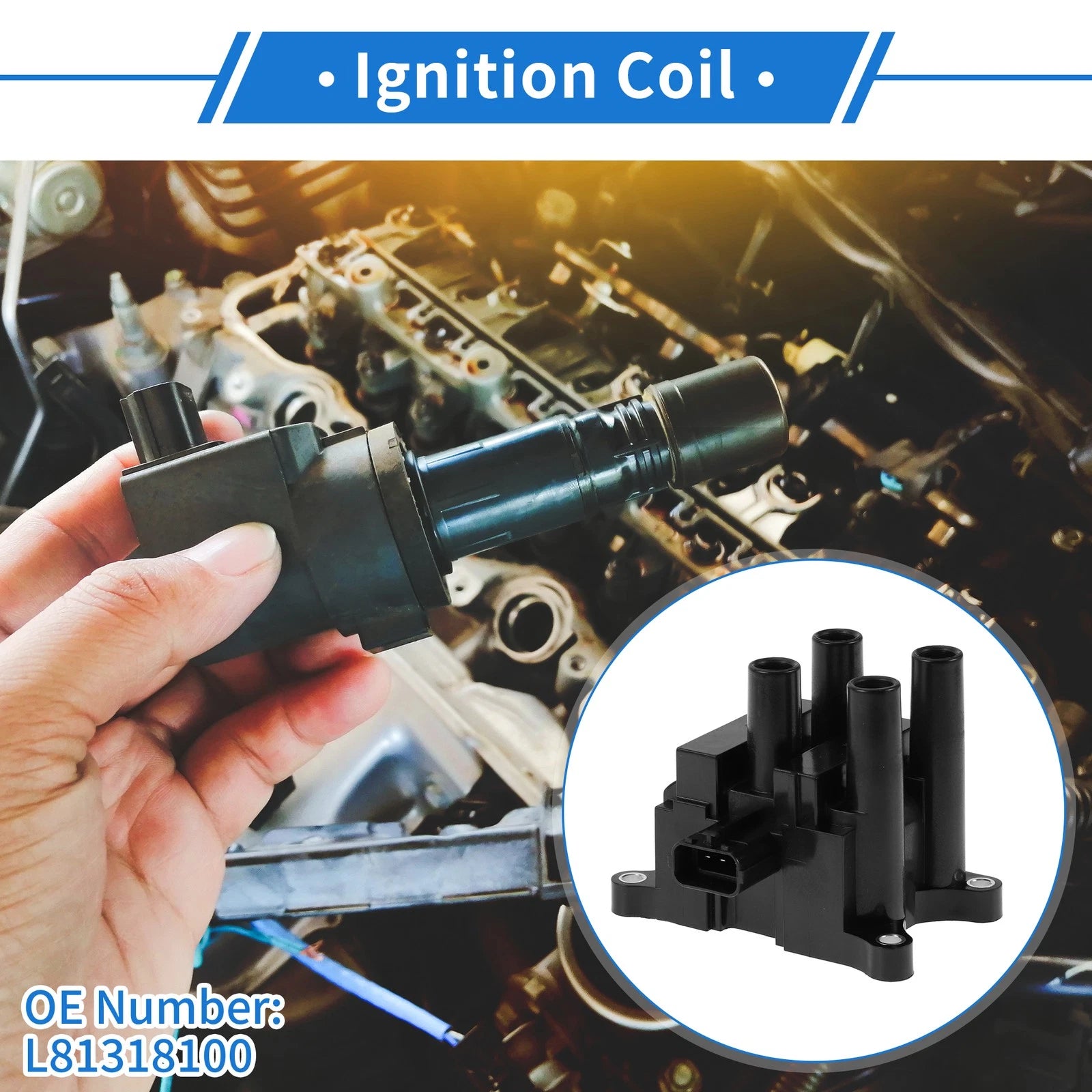 Ignition Coil Pack No.L81318100 for Mazda 6 MPV II (2002–2008)