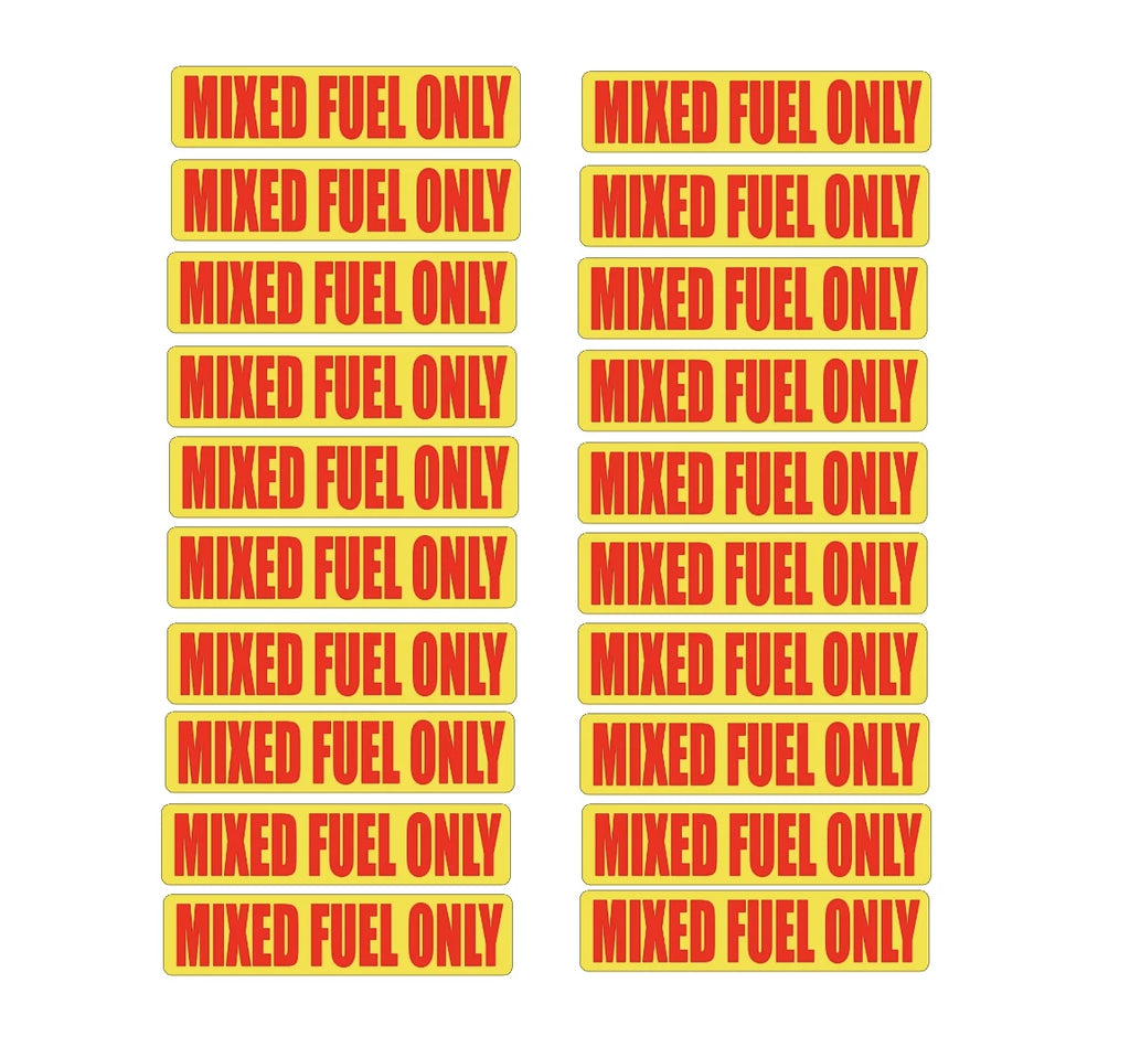 20Pcs Mixed Fuel Only Stickers for Trucks Tractors Fuel Cans Gas Caps