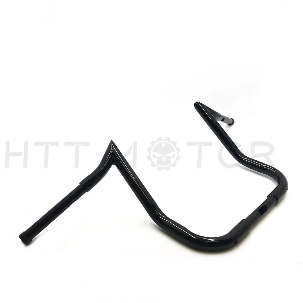 12" Handlebars for Harley Touring Batwing Fairing (1986–2017) Black