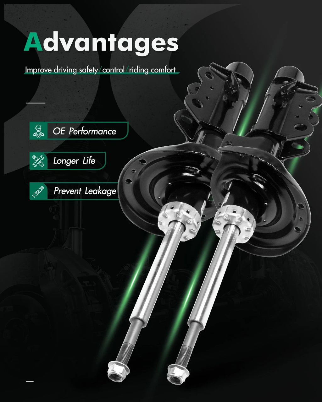 Front Pair Shocks & Struts for Chevrolet Camaro (2010–2012)