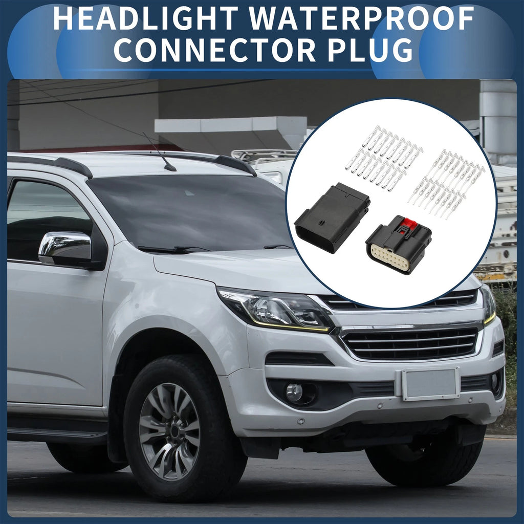 16 Pin Headlight Waterproof Connector Plug for Ford Mondeo 