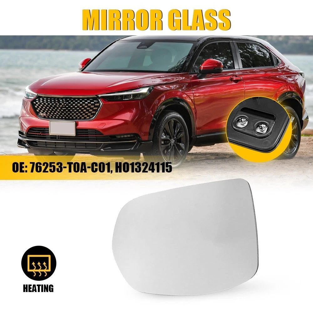 Driver Side Heated Mirror Glass W Backing for Honda CR-V (2012–2016) HR-V (2016–2022)